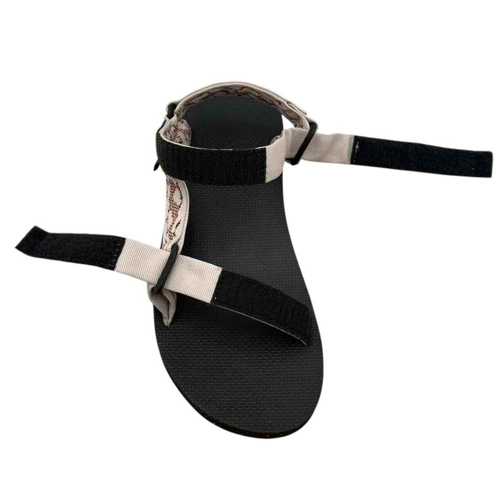 Teva Men's Universal Reloop Sport Adjustable Sandal Size 12 Natural Black Beige